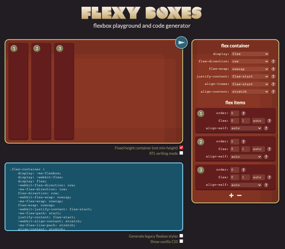 Flexyboxes: A Flexible Solution for Web Designers